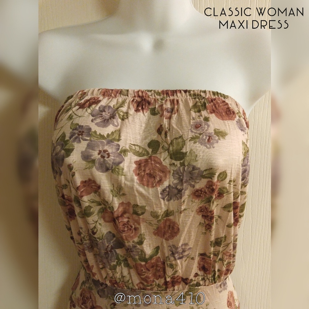 *Host Pick* Floral Lily Tube Dress - Picture 3 of 4